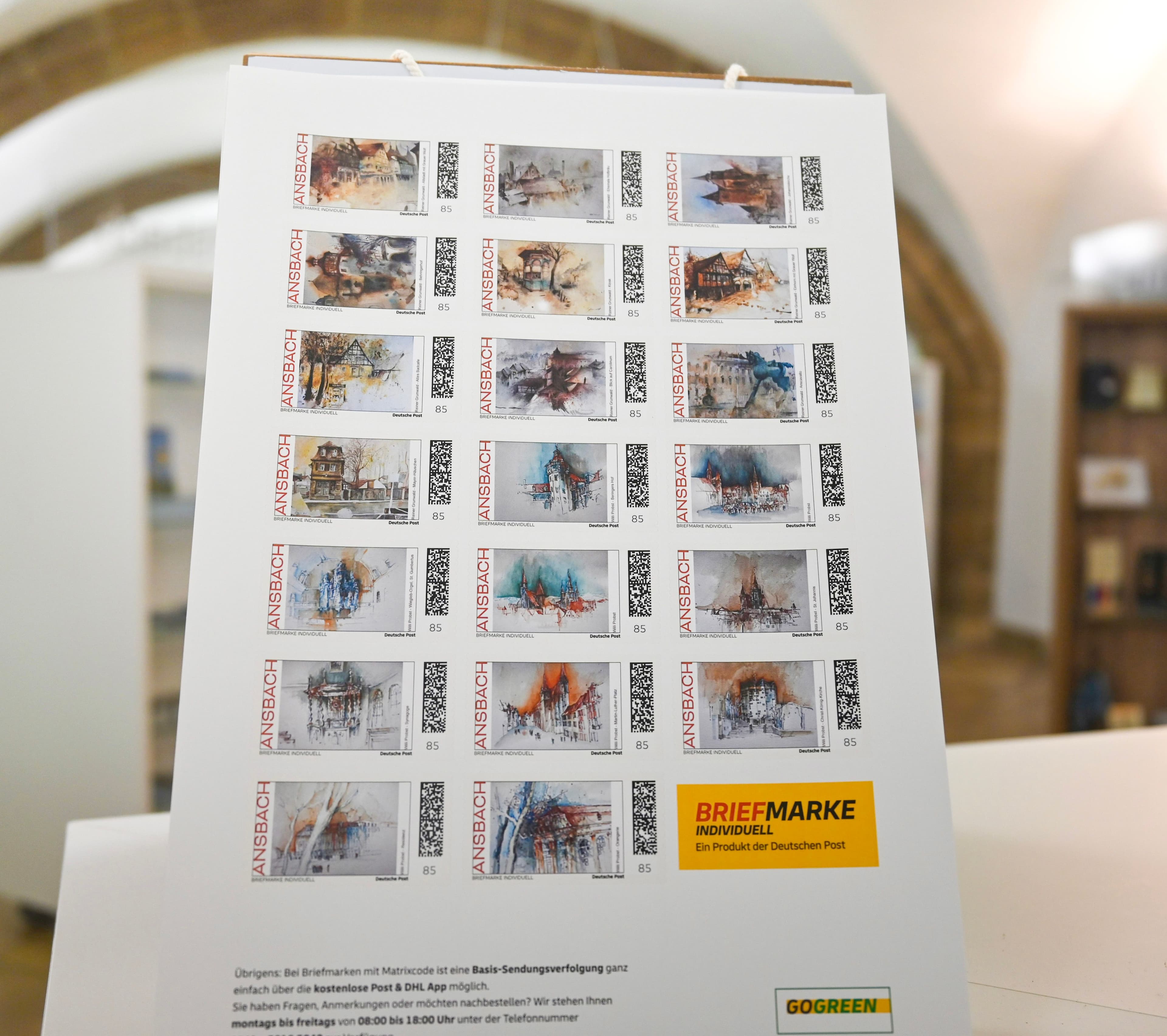 Ansbacher Briefmarkenserie: Ein Stück Heimat für Sammler
