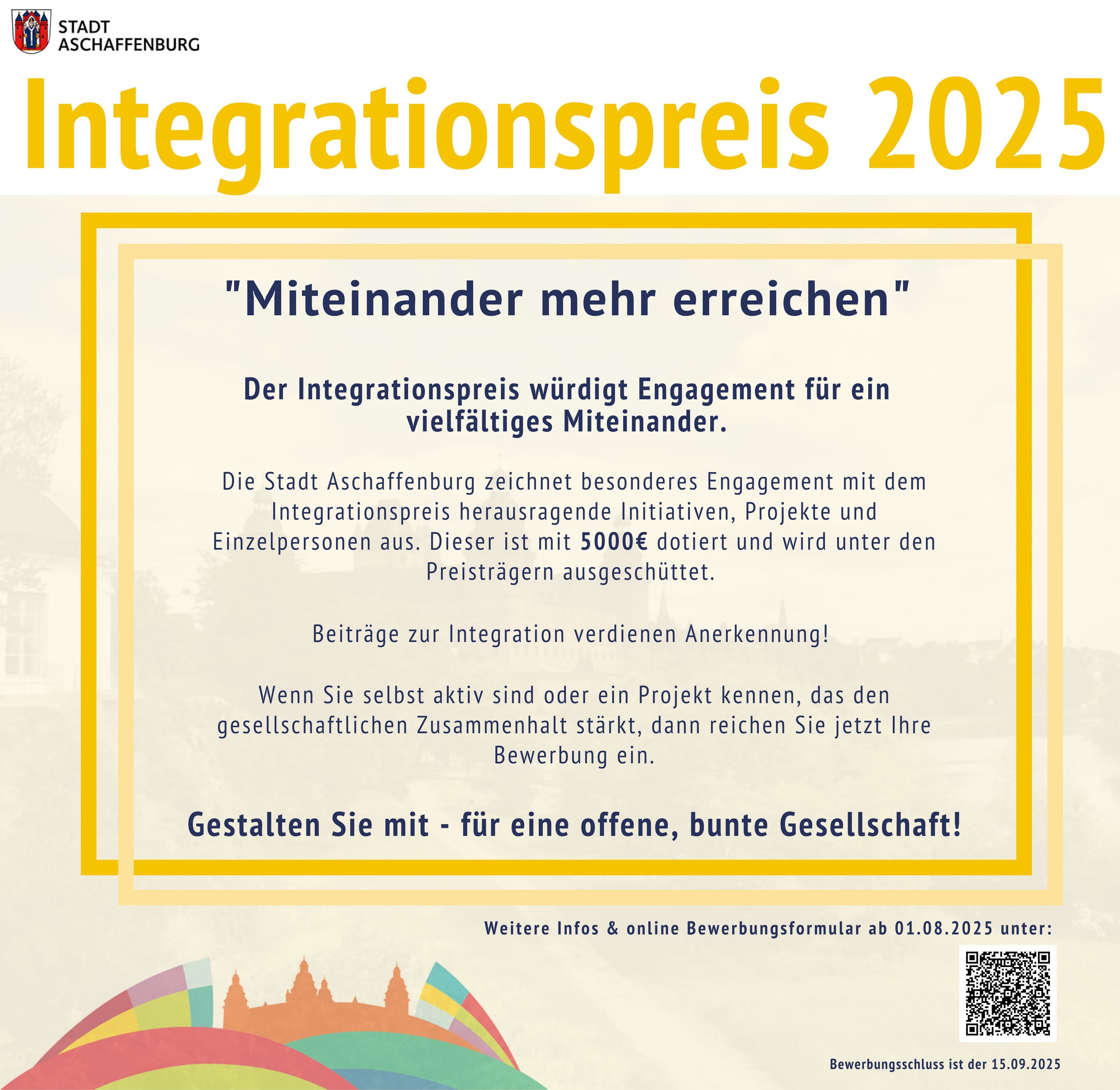 Aschaffenburg vergibt Integrationspreis 2025