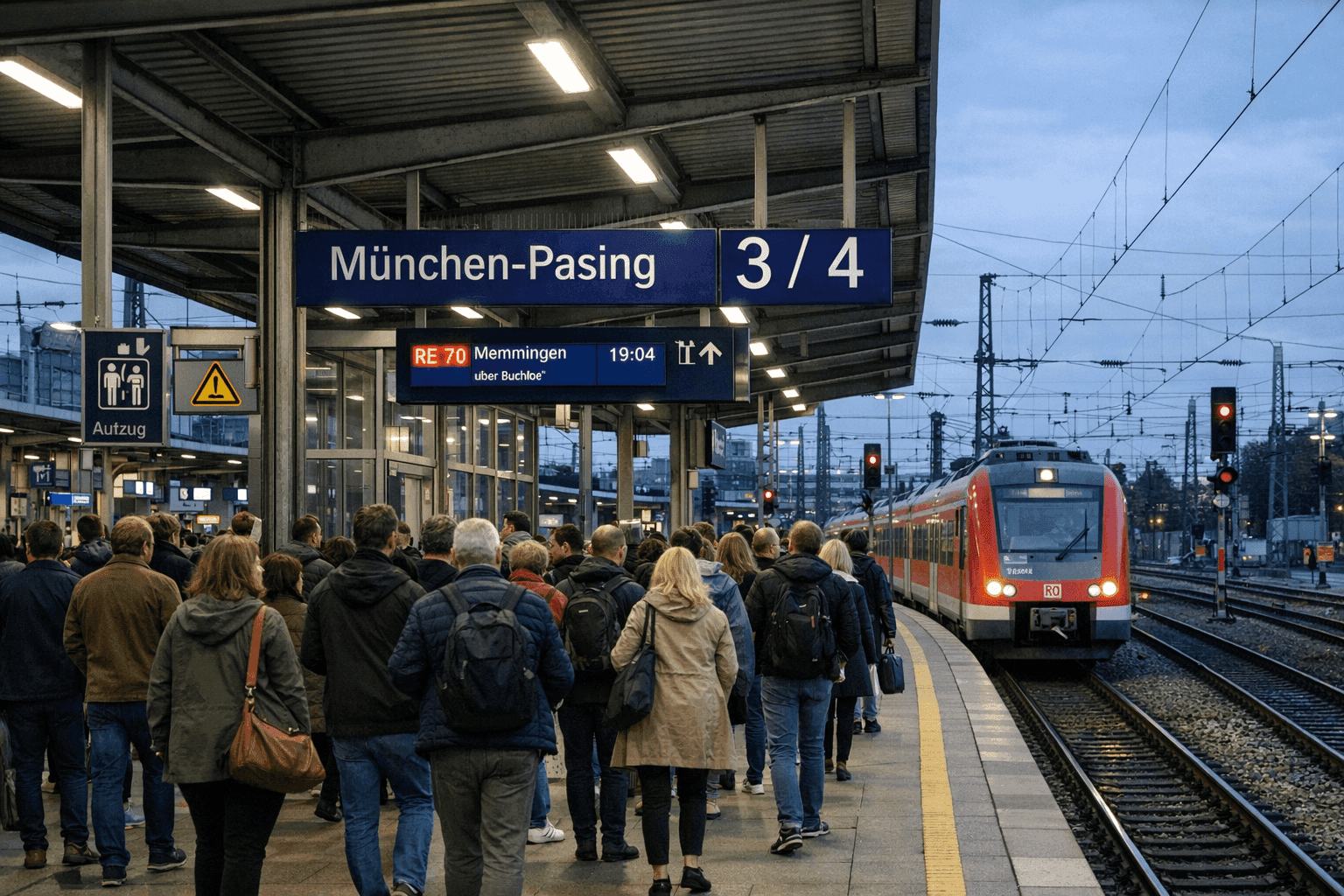 Exhibitionist am Bahnhof München-Pasing