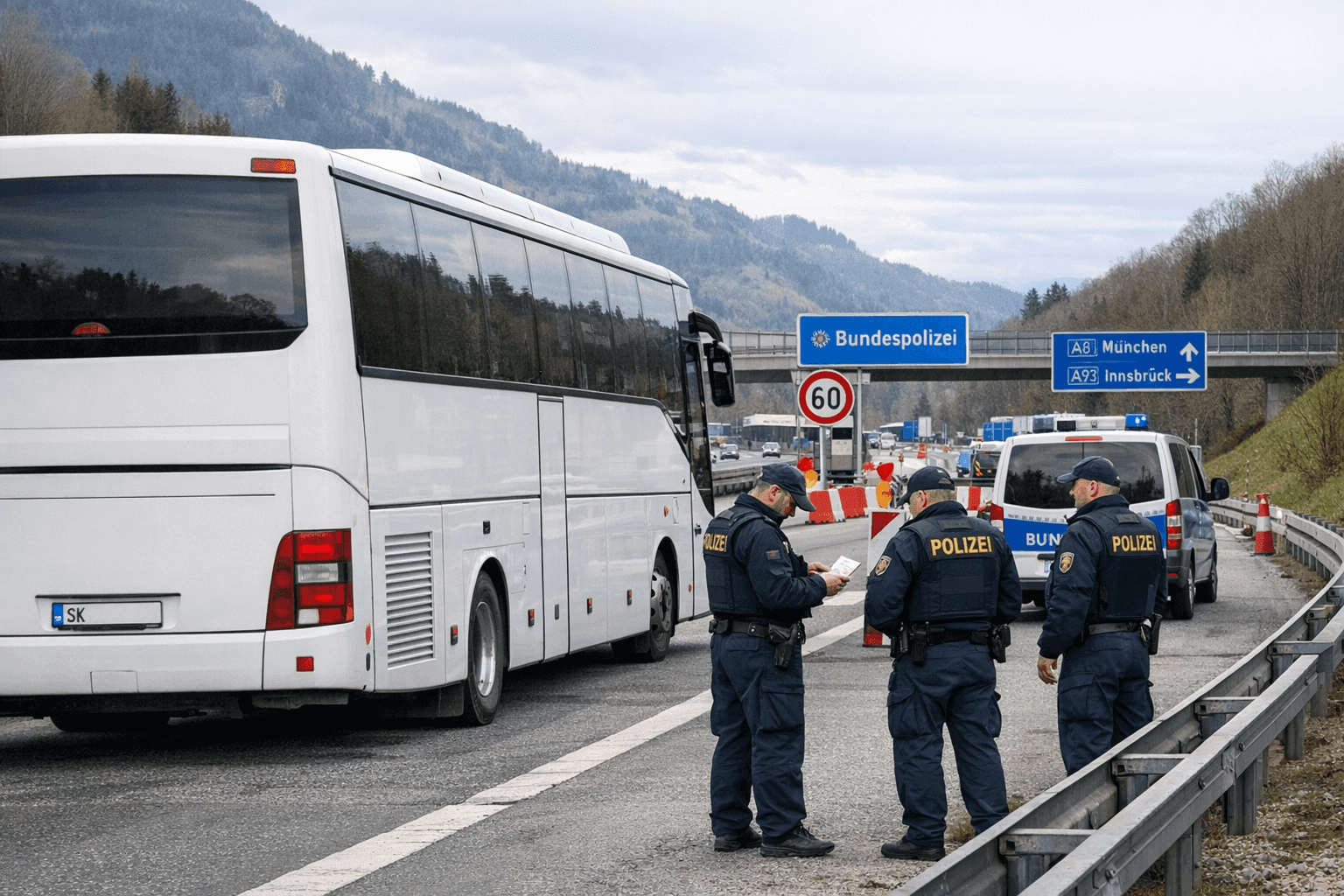 Haftbefehl bei Kontrolle an der A93