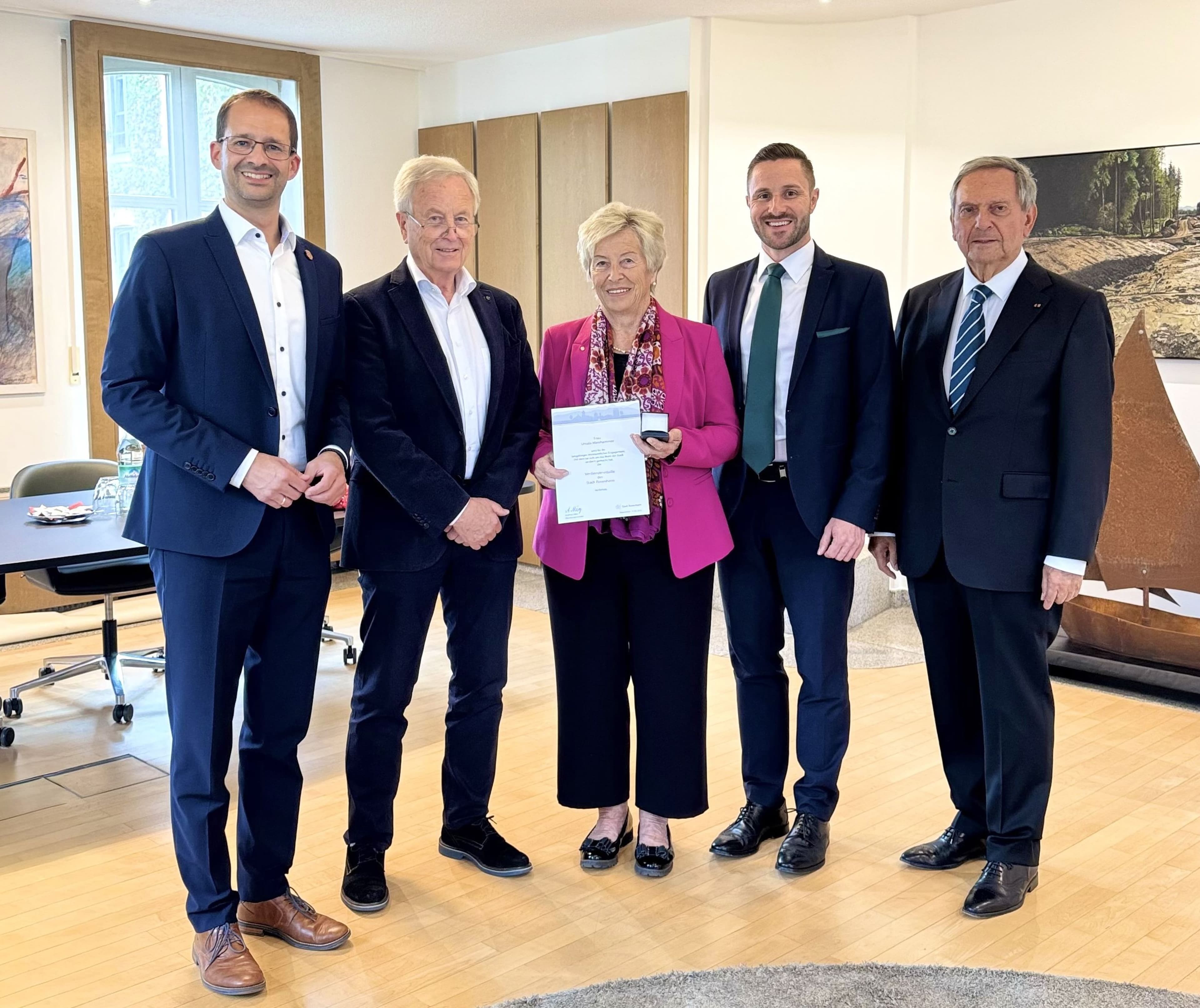 Rosenheim ehrt Ursula Meishammer