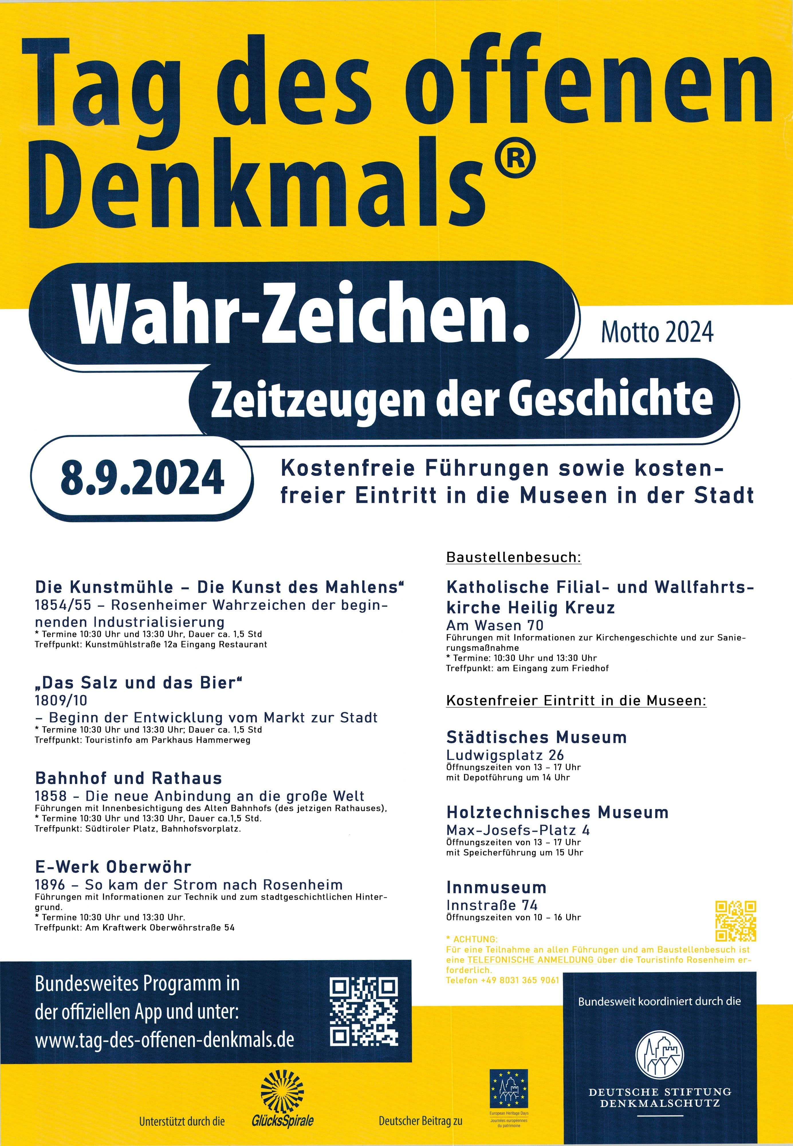 Tag des offenen Denkmals in Rosenheim: Kostenlose Führungen und Museumsbesuche