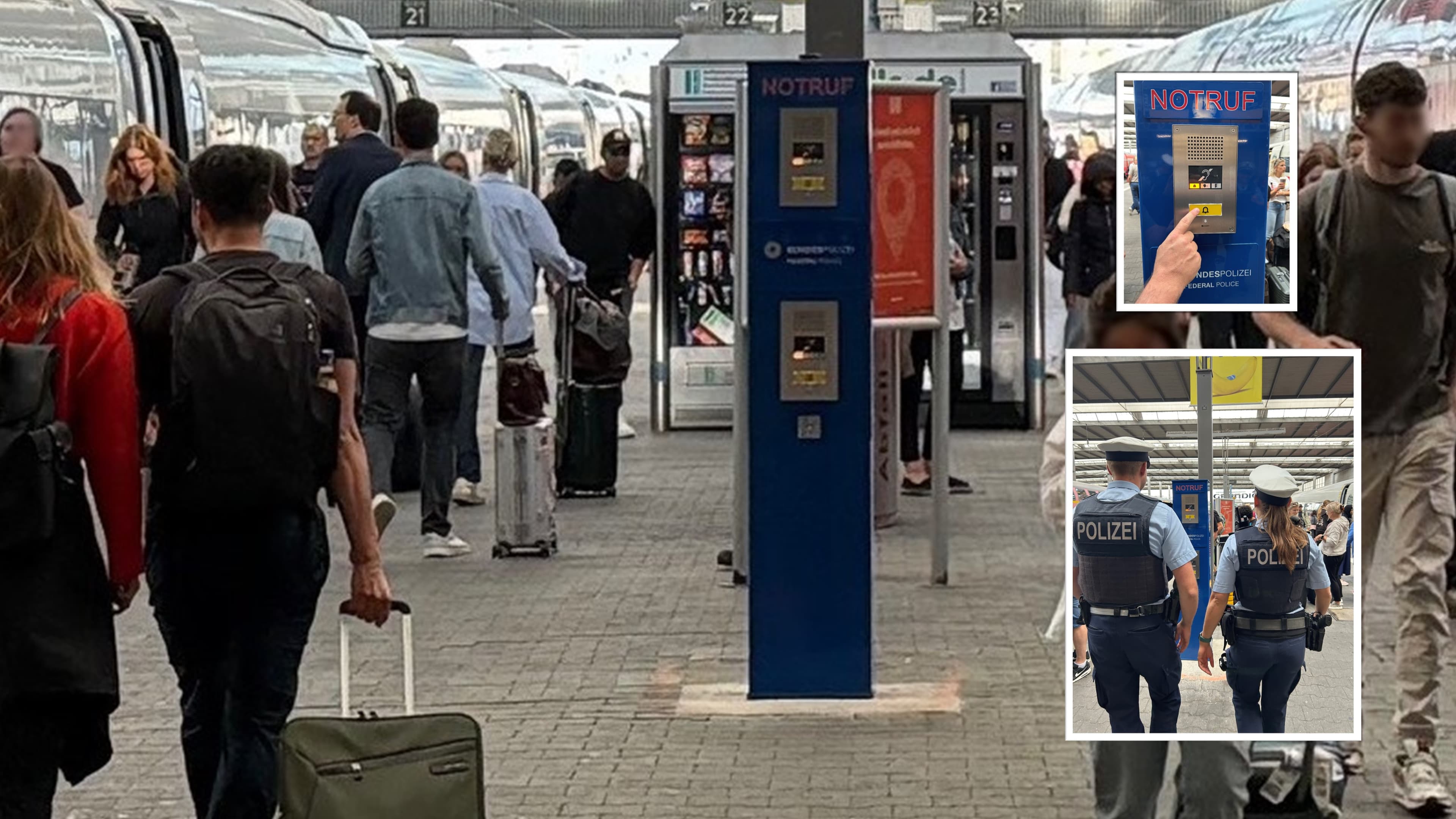 ndespolizeidirektion München: Notruf per Knopfdruck / Schnelle Festnahme nach sexueller Belästigung
