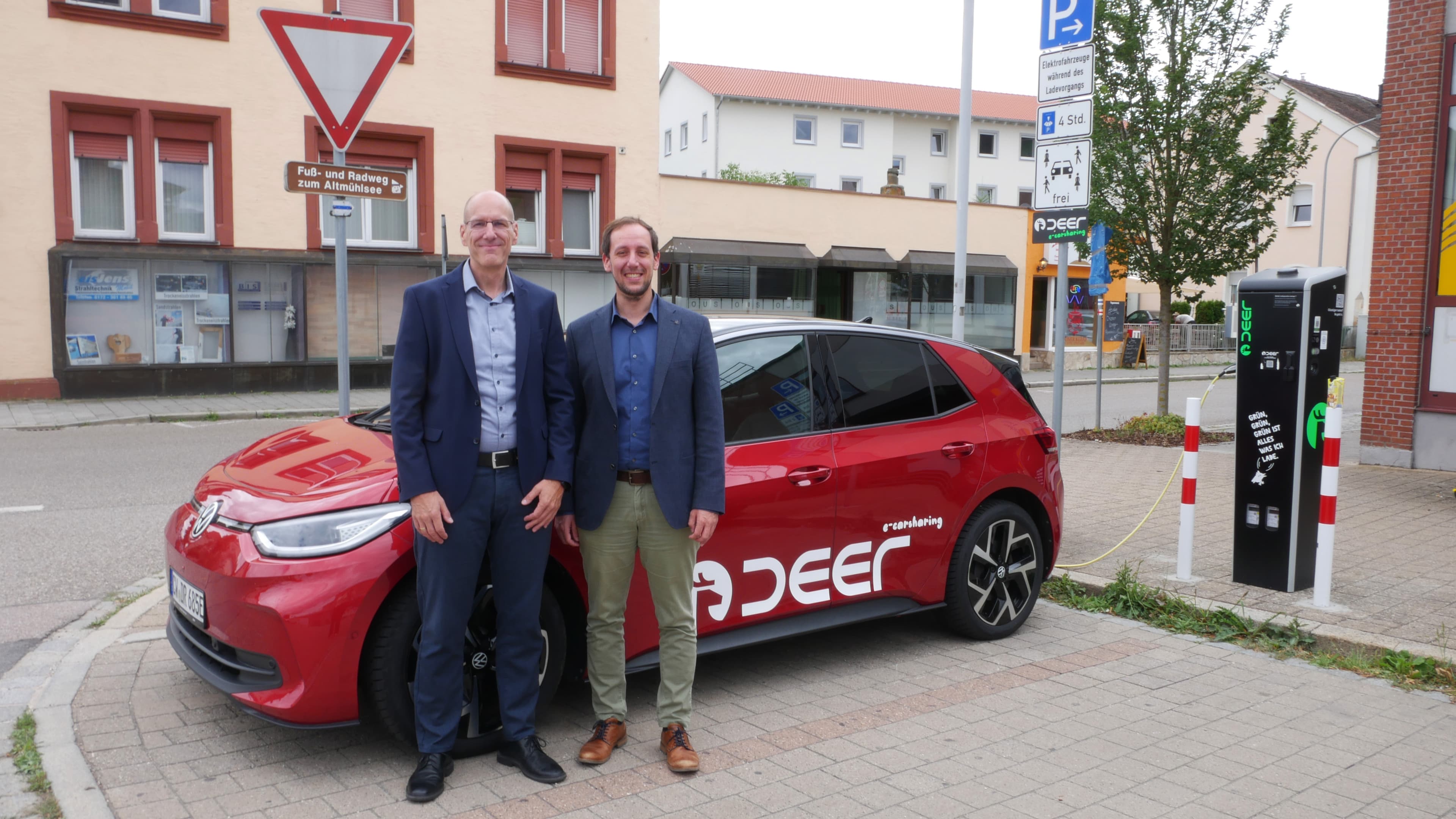 E-Carsharing in Gunzenhausen: Neue Station am Bahnhof