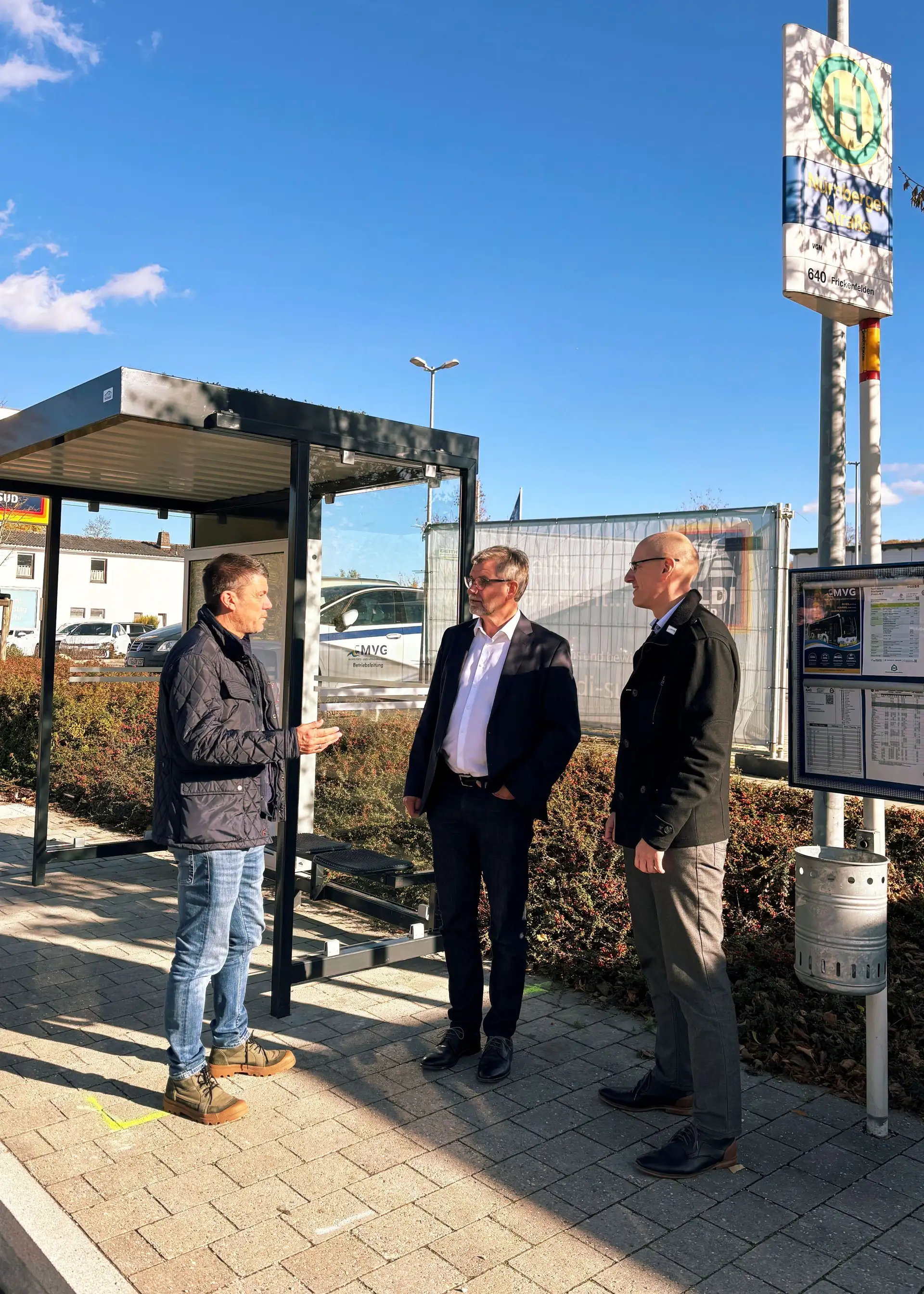 Gunzenhausen macht Bushaltestellen grüner und barrierefrei