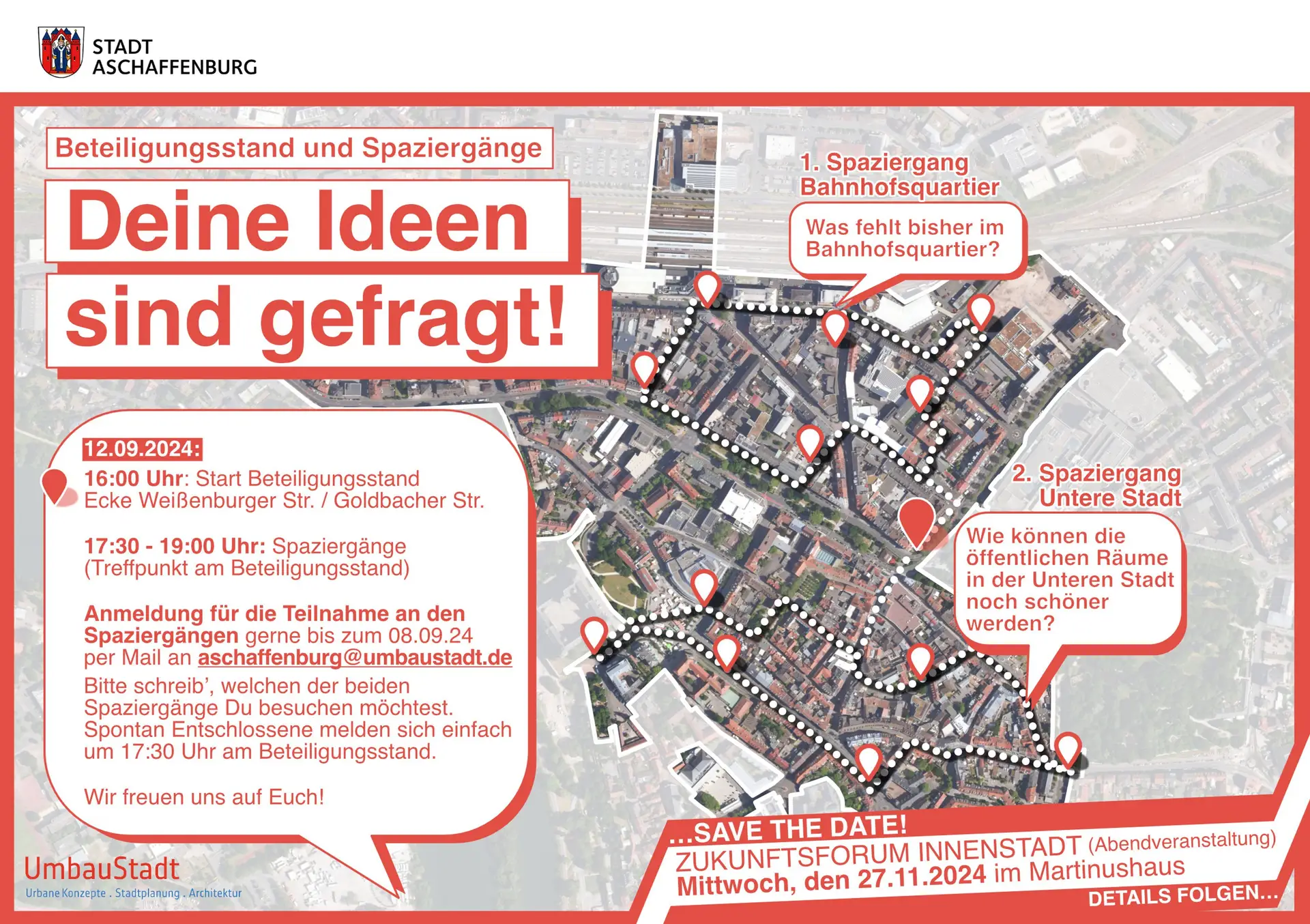 Gestalte die Zukunft Aschaffenburgs: Deine Ideen sind gefragt!