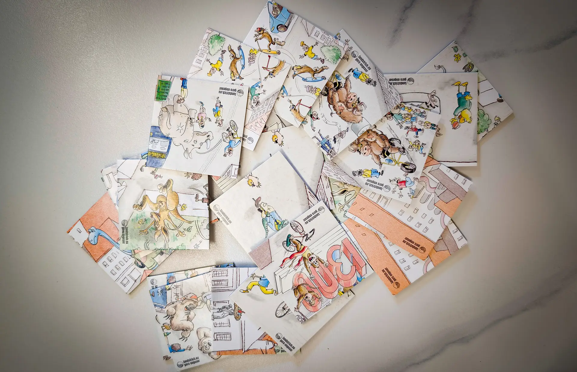 Bildmaterial zu den tierischen Memo-Sammelkarten der Freisinger Aktion.
